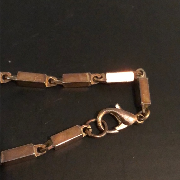 VINTAGE PEARLS W/ BRONZE GOLDTONE BARS - Picture 7 of 8